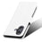For Ulefone Note 21 Case PU Leather Diamond Texture Wallet Phone Cover - White - 6