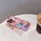 For iPhone 15 Pro Max Case Mirror Painted Kitten Design TPU + Acrylic Phone Cover - Pink - 3