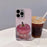 For iPhone 15 Pro Max Case Mirror Painted Fruit Pattern TPU + Acrylic Phone Cover - Cherry - 3