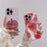 For iPhone 15 Pro Max Case Mirror Painted Fruit Pattern TPU + Acrylic Phone Cover - Cherry - 4