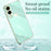 XINLI For Samsung Galaxy S25 Edge Case Ring Kickstand Electroplating TPU Phone Cover - Cyan - 4