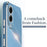 XINLI For Samsung Galaxy S25 Edge Case Ring Kickstand Electroplating TPU Phone Cover - Cyan - 6