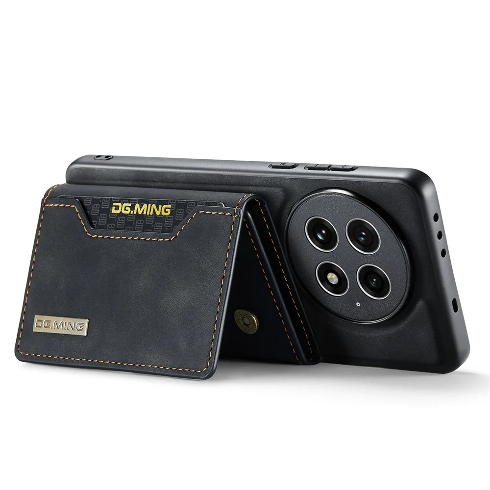 DG.MING M2 Series for OnePlus 13 Case PU + PC + TPU Phone Cover Detachable Wallet - Black - 3