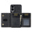 DG.MING M2 Series for Samsung Galaxy S25 Edge Case PU + PC + TPU Phone Cover Detachable Wallet - Black - 2