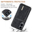 DG.MING M2 Series for Samsung Galaxy S25 Edge Case PU + PC + TPU Phone Cover Detachable Wallet - Black - 7