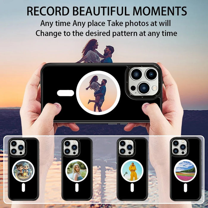 For iPhone 16 Pro Max E-Ink Phone Case Compatible with MagSafe NFC 6-Color TPU + PC Back Cover - 3