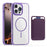 MOBEST For iPhone 16 Pro Max Magnetic Case with Detachable Card Holder TPU + PC Phone Back Cover - Purple - 1
