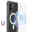 For Samsung Galaxy A35 5G Clear Phone Magnetic Case TPU+Acrylic Back Cover - Clear - 6