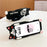 For iPhone 16 Pro Max Silicone Case Cow Cat Tail Kickstand Anti Drop  Phone Back Cover - 3