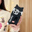 For iPhone 16 Pro Max Silicone Case Cow Cat Tail Kickstand Anti Drop  Phone Back Cover - 6
