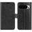 For Google Pixel 10 Pro XL Case Crazy Horse Texture Stand Leather Phone Cover - Black - 5