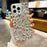 For iPhone 15 Pro Max Case Glass Rhinestone Two Butterfly Decor TPU Phone Back Cover - Pink - 2