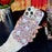 For iPhone 15 Pro Max Case Glass Rhinestone Heart Shape Decor TPU Phone Back Cover - 4