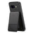 For Google Pixel 9a Case Cloth Texture Leather + PC + TPU RFID Blocking Phone Cover with Card Holder - Black - 4