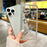 For iPhone 16 Pro Case Rhinestone Edge Electroplating Heart Shape Decor Soft TPU Phone Back Cover - 2
