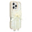 For iPhone 16 Pro Max Case Two Bow Epoxy Design TPU + PC Phone Back Cover Rhinestone Decor - Beige - 1