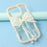 For iPhone 16 Pro Max Case Two Bow Epoxy Design TPU + PC Phone Back Cover Rhinestone Decor - Beige - 7