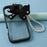 For iPhone 16 Pro Case Glitter Epoxy Design TPU + PC Phone Back Cover with Bow Strap, Rhinestone Decor - Black - 7