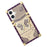 For iPhone 16 Case Electroplated TPU + PC Phone Cover with Butterfly Kickstand - Dark Purple - 5