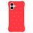 For iPhone 16 Case with Multi Holes Four Corners Shockproof Silicone + PC Phone Back Cover - Red - 3
