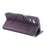For Samsung Galaxy S24 FE Case Rose Flower PU Leather Wallet Phone Cover with 3 Card Slots - Dark Purple - 3