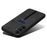 DENIOR For Samsung Galaxy A36 5G Case Elastic Card Holder PU Leather + TPU + PC Phone Cover - Black - 4