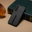 DENIOR For Samsung Galaxy A36 5G Case Elastic Card Holder PU Leather + TPU + PC Phone Cover - Black - 6
