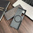 For Samsung Galaxy Z Fold4 5G Magnetic Case Carbon Fiber Texture PC Phone Cover with Screen Protector - Black - 4