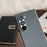 For Samsung Galaxy Z Fold4 5G Magnetic Case Carbon Fiber Texture PC Phone Cover with Screen Protector - Black - 6