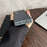 For Samsung Galaxy Z Fold4 5G Magnetic Case Carbon Fiber Texture PC Phone Cover with Screen Protector - Black - 7