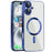 For iPhone 16 Plus Case Compatible with MagSafe TPU + PC Clear Back Cover - Sapphire - 1