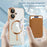 For iPhone 16 Plus Case Compatible with MagSafe TPU + PC Mobile Cover with Card Bag - Brown - 2
