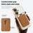 For iPhone 16 Plus Case Compatible with MagSafe TPU + PC Mobile Cover with Card Bag - Brown - 3