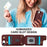 For iPhone 17e / 16e Case Kickstand Card Slots Leather Coated TPU Cover with Shoulder Strap - Wine Red - 5