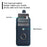 For iPhone 17e / 16e Case with Ring Kickstand Drawing Type Card Slots Leather Back Cover - Black - 5