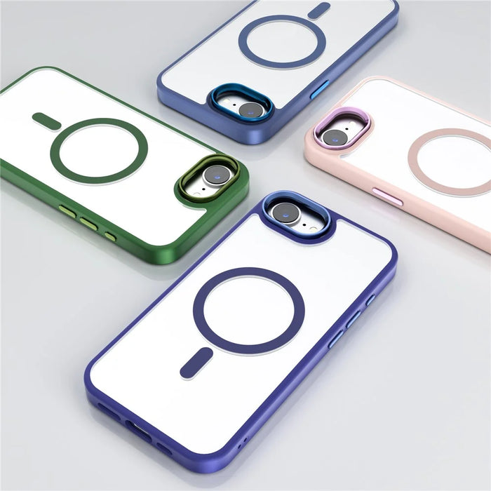 For iPhone 17e / 16e Case Compatible with MagSafe TPU+PC Clear Phone Cover - Pink - 2