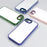 For iPhone 17e / 16e Case TPU + PC Clear Phone Back Cover with Metal Button - Dark Purple - 2