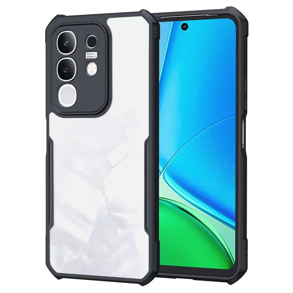 XUNDD For vivo Y29 4G / Y300t 5G Case Dropproof TPU + Acrylic Clear Back Phone Cover - 1