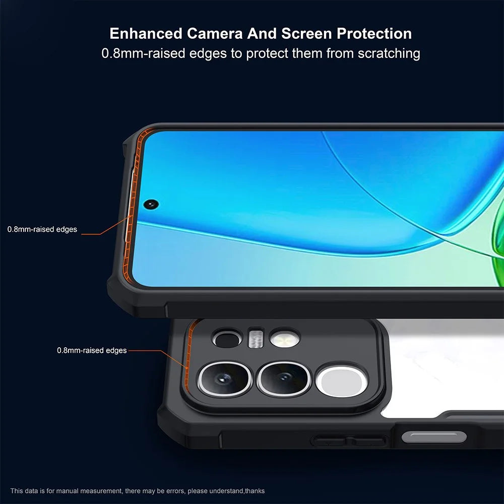 XUNDD For vivo Y29 4G / Y300t 5G Case Dropproof TPU + Acrylic Clear Back Phone Cover - 2