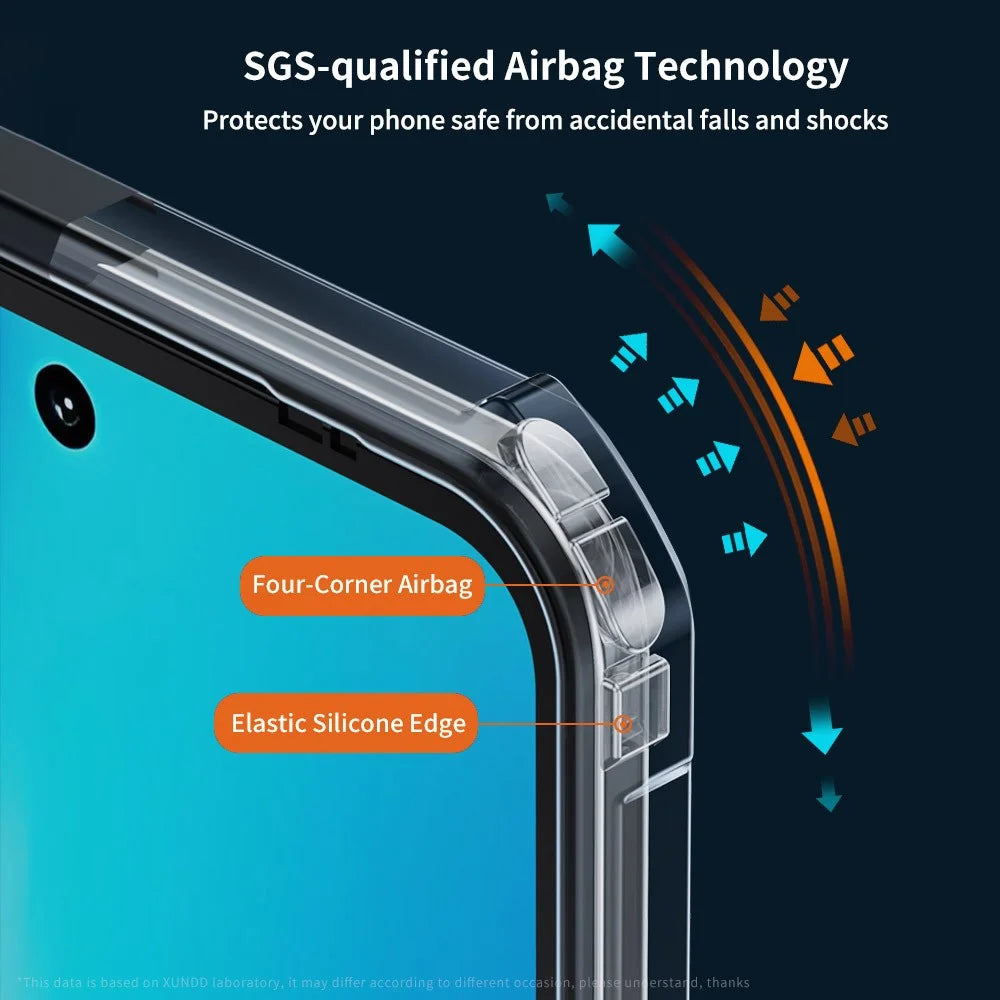 XUNDD For vivo Y29 4G / Y300t 5G Case Dropproof TPU + Acrylic Clear Back Phone Cover - 3