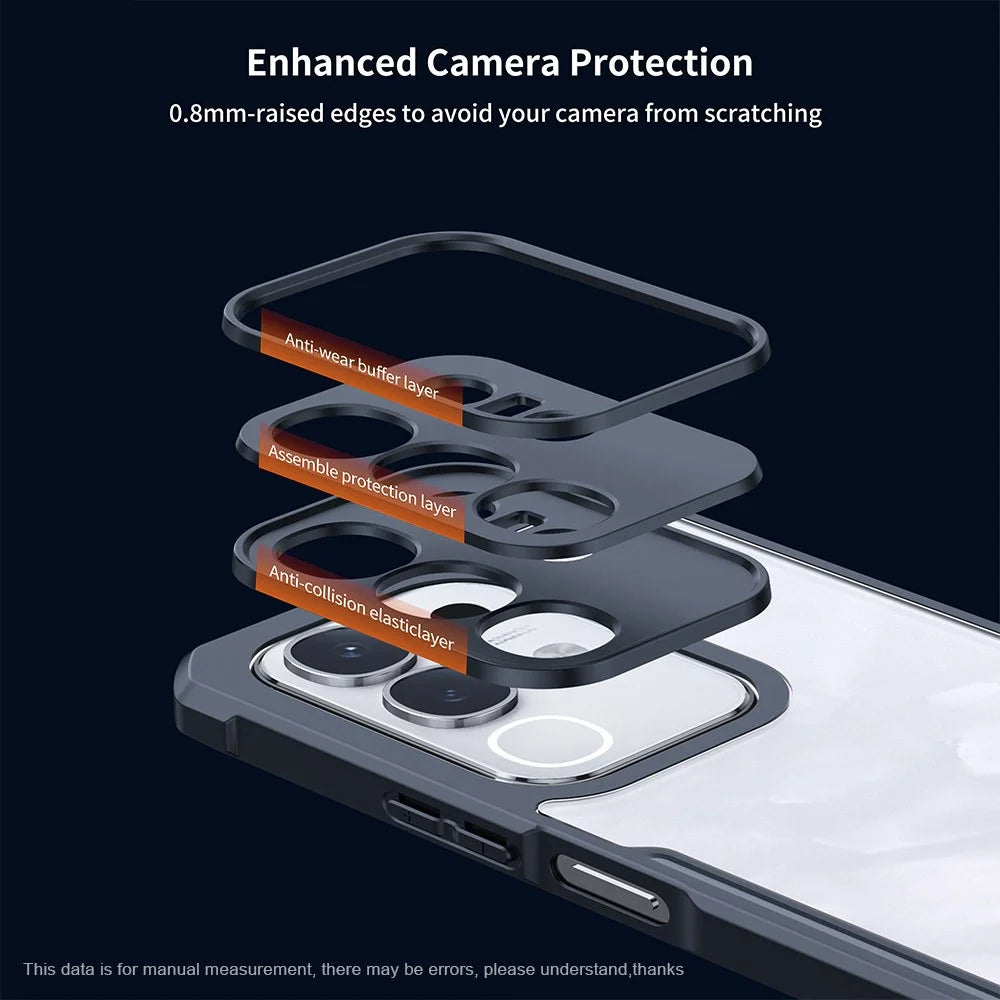 XUNDD For vivo Y29 4G / Y300t 5G Case Dropproof TPU + Acrylic Clear Back Phone Cover - 4