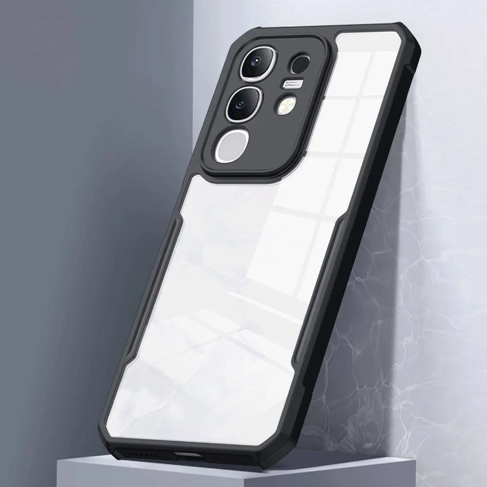 XUNDD For vivo Y29 4G / Y300t 5G Case Dropproof TPU + Acrylic Clear Back Phone Cover - 6