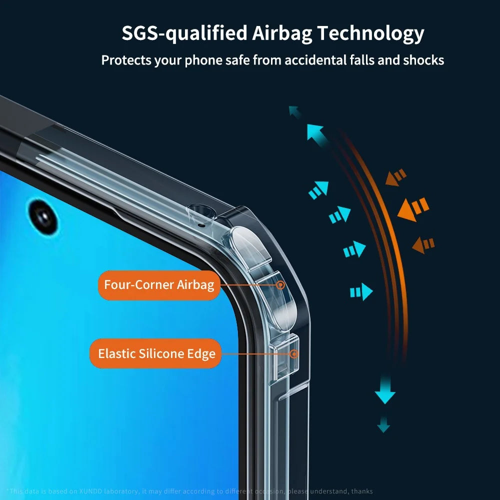 XUNDD For vivo Y39 5G Case Dropproof TPU + Acrylic Clear Back Phone Cover - 3