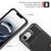 For iPhone 17e / 16e Case with Card Holder PU Leather + TPU Phone Back Cover - Black - 7