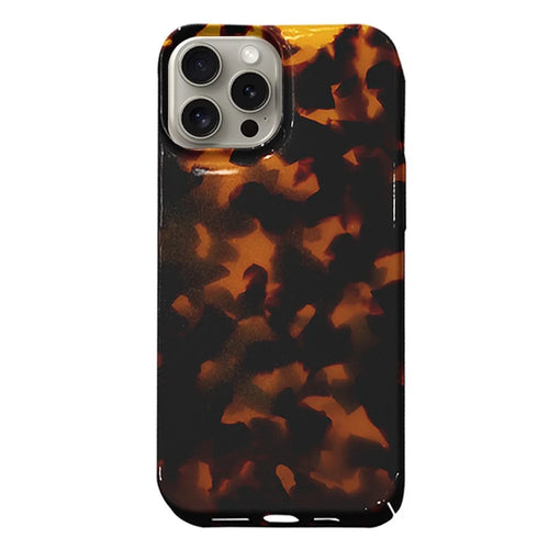 For iPhone 15 Pro Max Case Tortoiseshell Pattern Hard PC Shockproof Phone Cover - 1