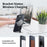 For iPhone 17e / 16e Case Compatible with MagSafe Rotating Straight Kickstand TPU + PC Matte Phone Cover - Black - 4
