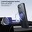 For iPhone 17e / 16e Case Compatible with MagSafe Rotating Straight Kickstand TPU + PC Matte Phone Cover - Black - 5