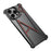 For iPhone 15 Pro Max Bumper Case Four Corner Airbag Kickstand Boardless A-Shape Metal Phone Cover - Black - 1