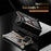 For iPhone 15 Pro Bumper Case Four Corner Airbag Kickstand Boardless A-Shape Metal Phone Cover - Black - 5