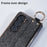 For Samsung Galaxy Z Fold5 5G Case Electroplating Glitter PC Phone Cover with Screen Film Strap Kickstand Ring Holder - Black - 5